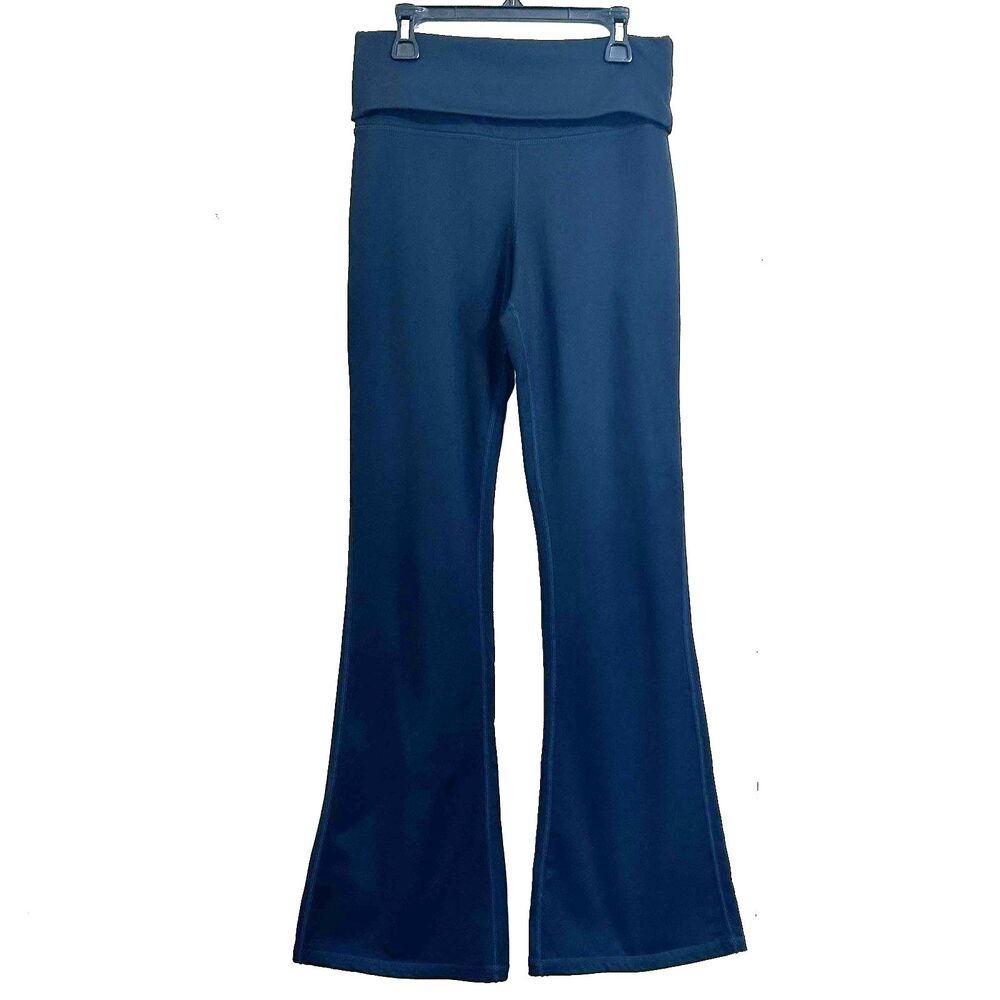 NO COMMENT FLARE LEGINSGS PANTS SIZE M PULL ON YOGA PANTS ATHELIC WEAR